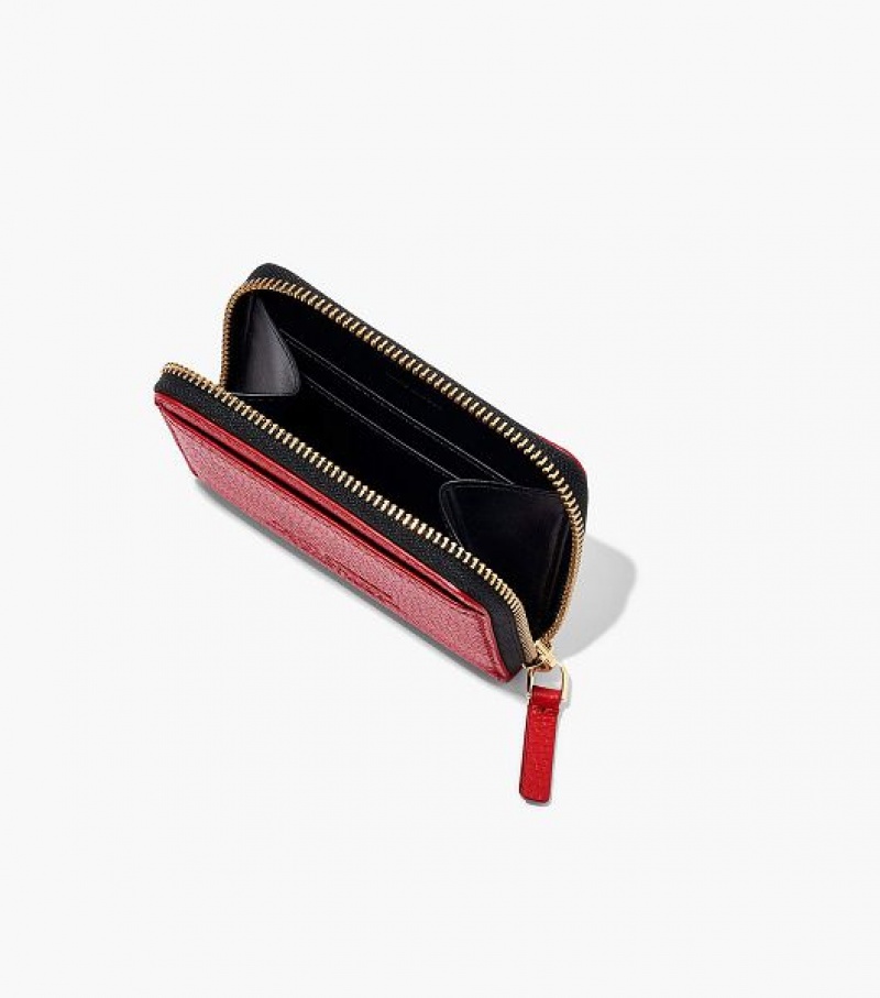 Red Women's Marc Jacobs The Leather Zip Around Wallets | 36182NACZ