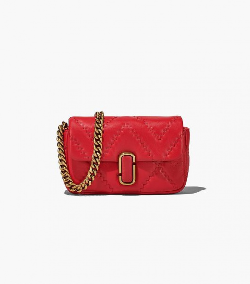 Red Women\'s Marc Jacobs The Quilted Leather J Marc Mini Bags | 19273JCXT