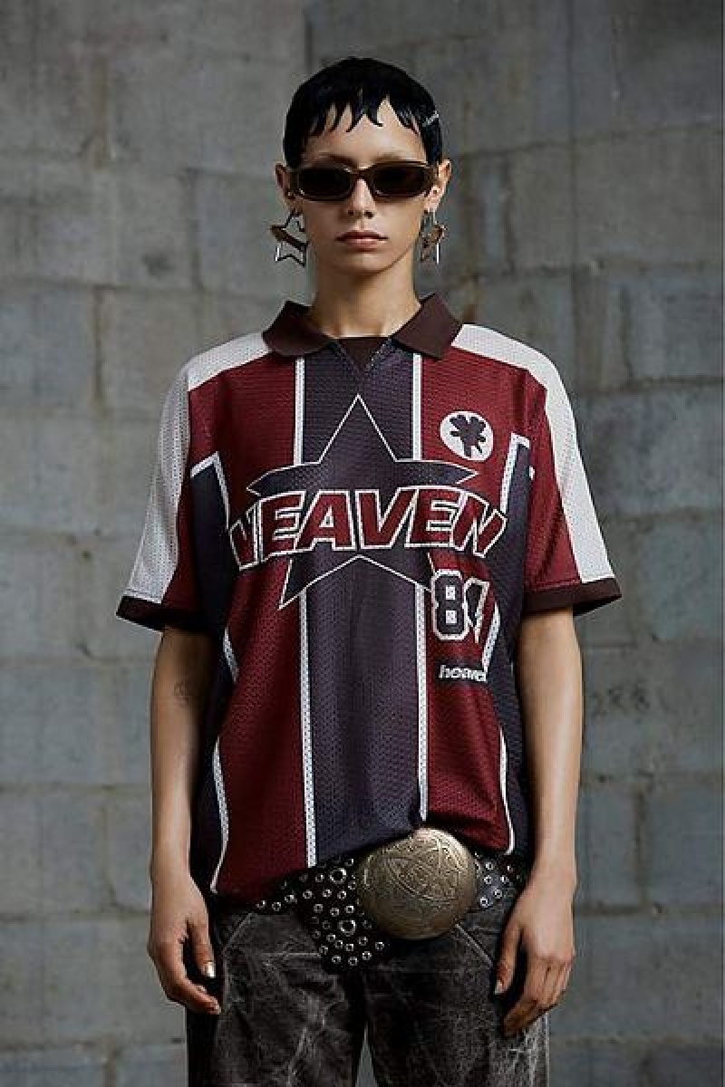 Red / Brown Heaven Marc Jacobs Football Jersey | 56249KUJH