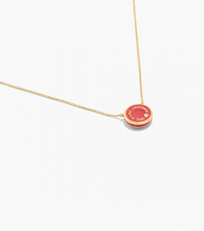 Red / Gold Women's Marc Jacobs The Medallion Pendants | 02345BGDT