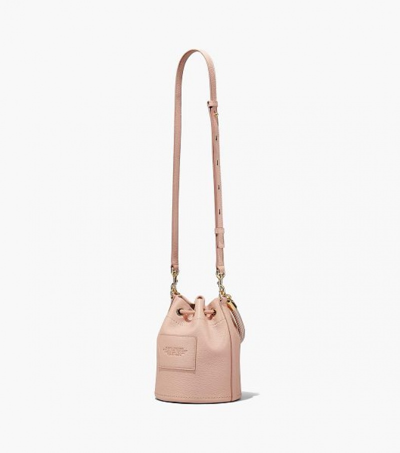 Rose Women's Marc Jacobs The Leather Bucket Bags | 86914ADTC