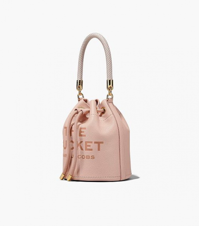 Rose Women's Marc Jacobs The Leather Bucket Bags | 86914ADTC