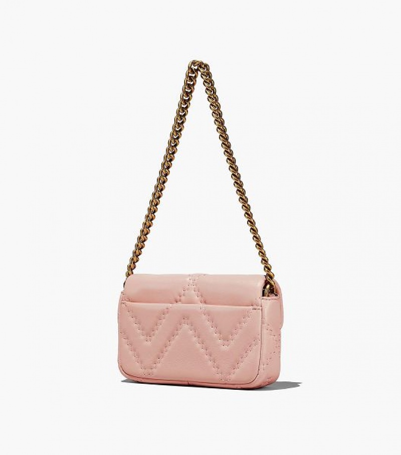 Rose Women's Marc Jacobs The Quilted Leather J Marc Mini Bags | 36809URKD