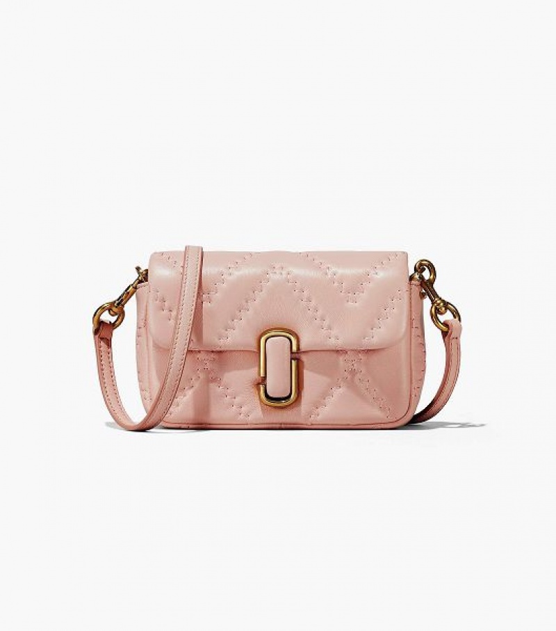 Rose Women's Marc Jacobs The Quilted Leather J Marc Mini Bags | 36809URKD