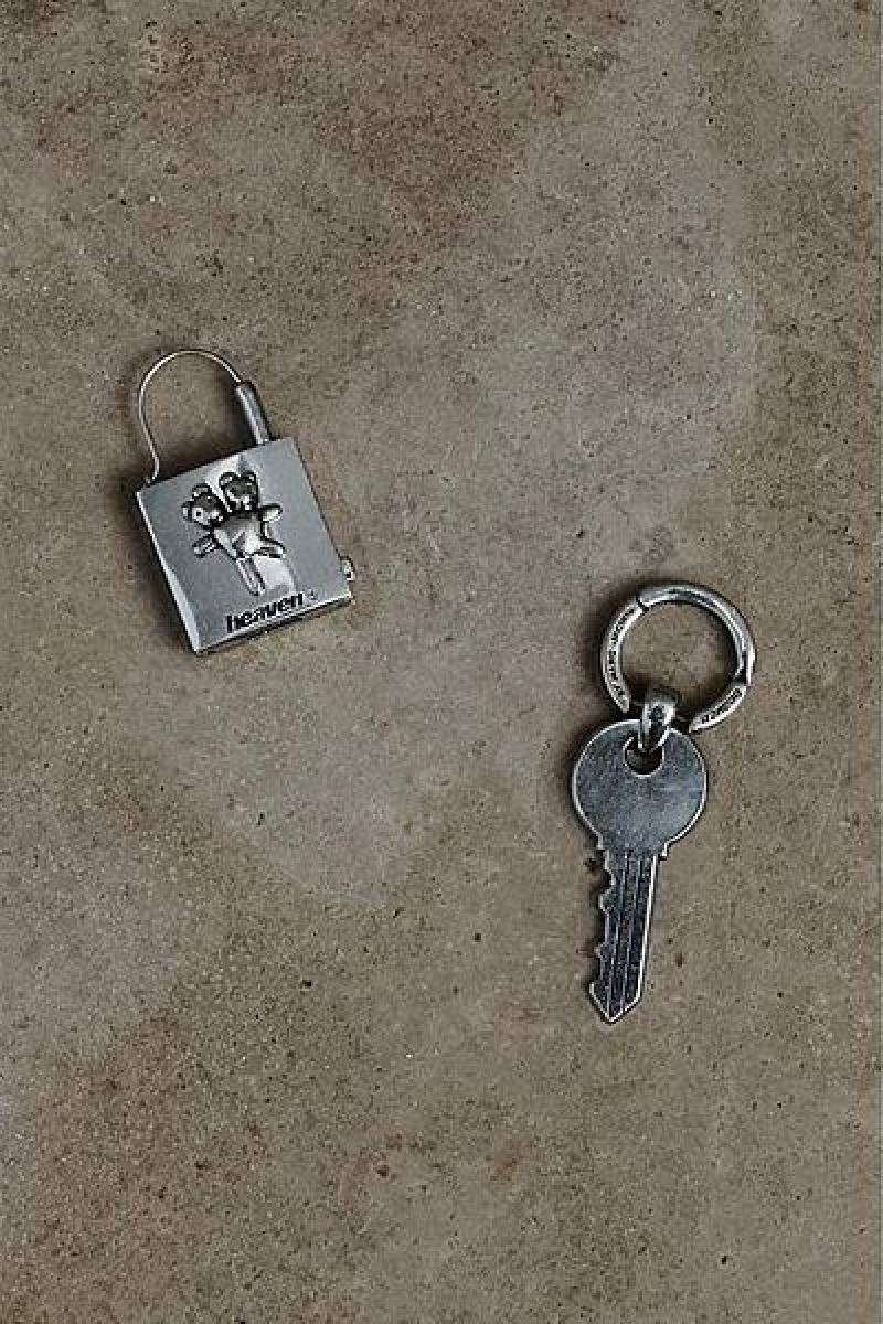 Silver Heaven Marc Jacobs Lock And Key Earrings | 04782RZBF