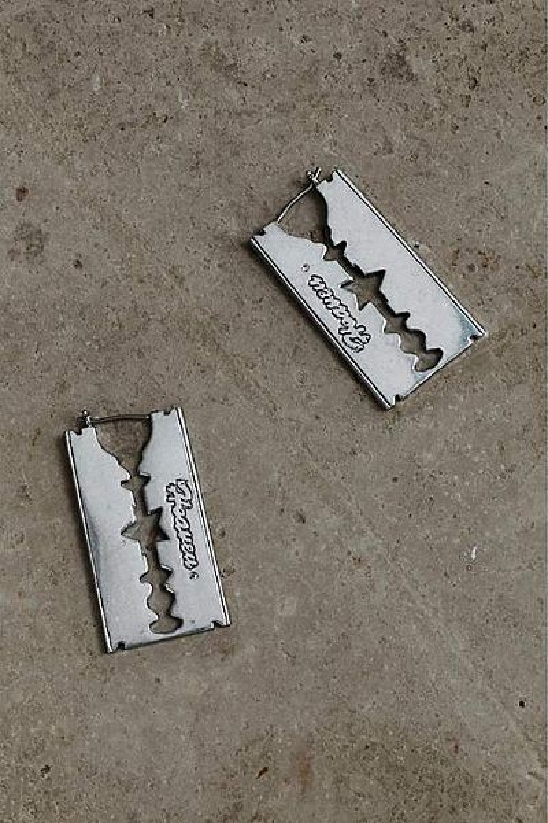 Silver Heaven Marc Jacobs Razor Blade Earrings | 54801YHMS