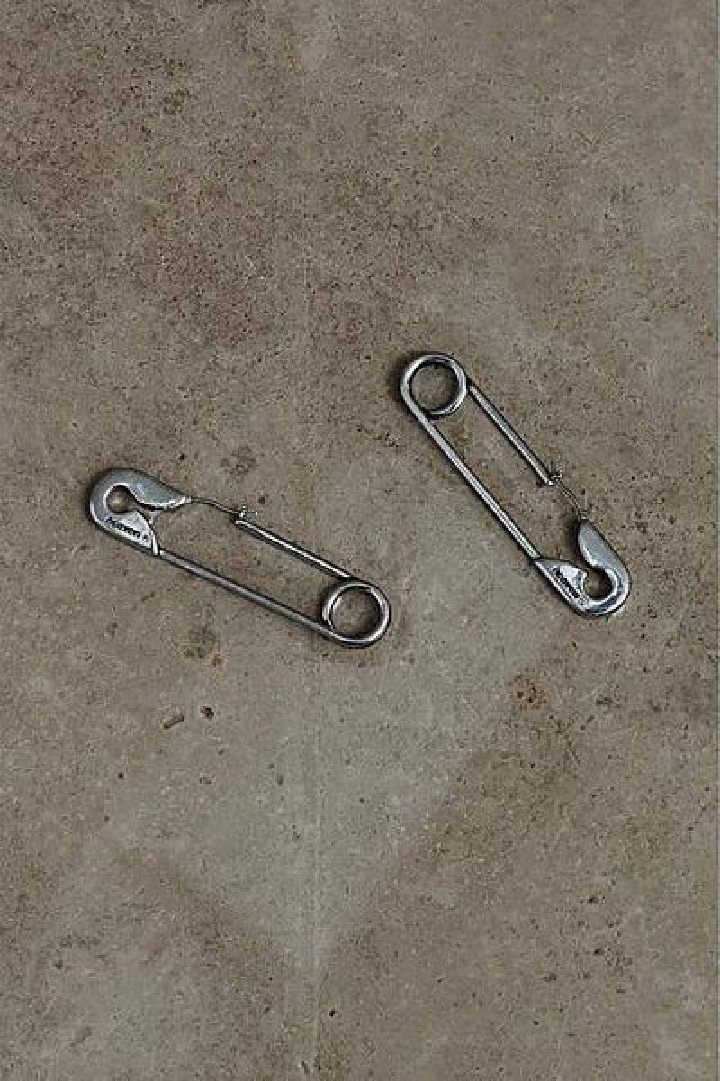 Silver Heaven Marc Jacobs Safety Pin Earrings | 85903PLZB