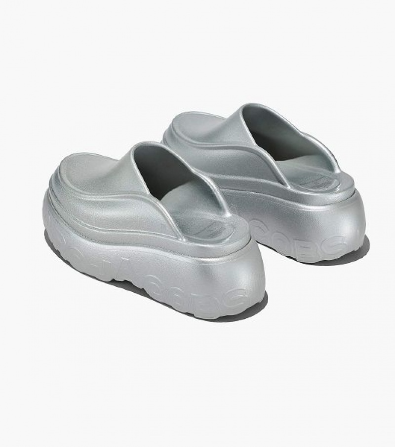 Silver Women's Marc Jacobs Melissa x Marc Jacobs Clogs | 94217PYDK