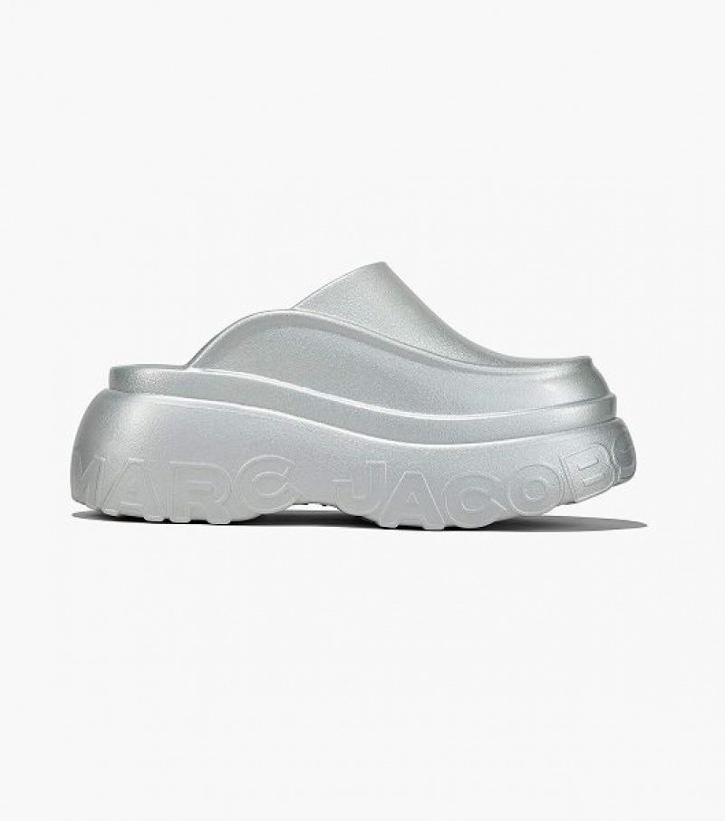 Silver Women's Marc Jacobs Melissa x Marc Jacobs Clogs | 94217PYDK