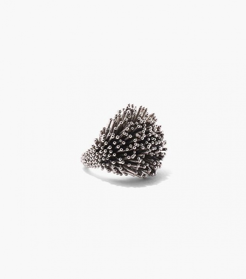 Silver Women's Marc Jacobs The Seaburst Ring | 01346ZYOF