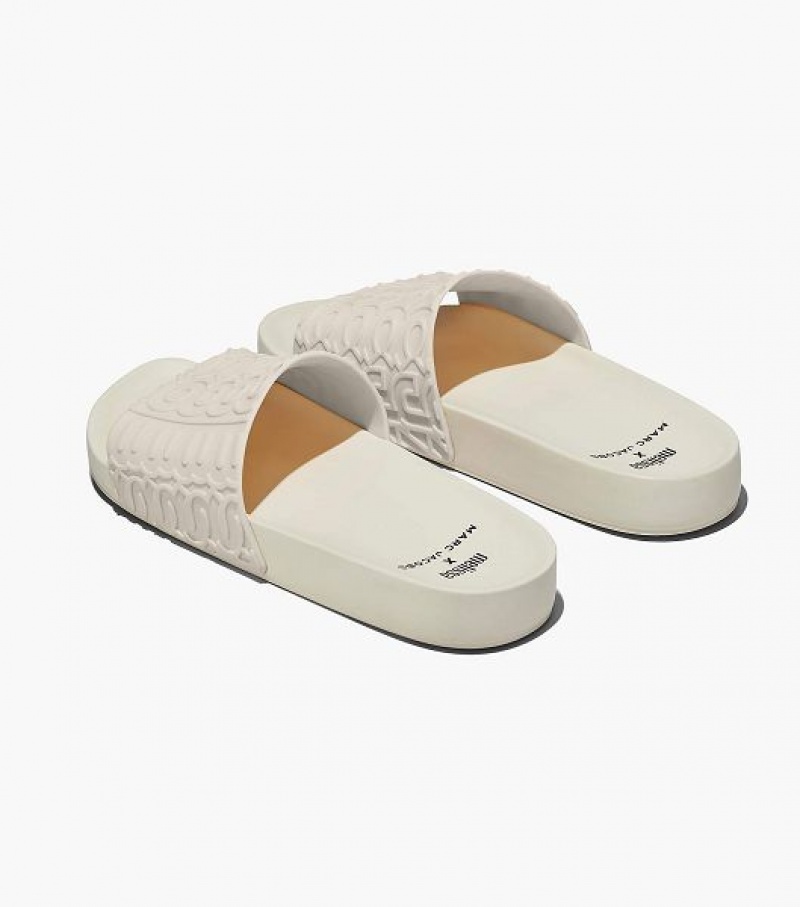 White Women's Marc Jacobs Melissa x Marc Jacobs Slides | 75361SIMZ