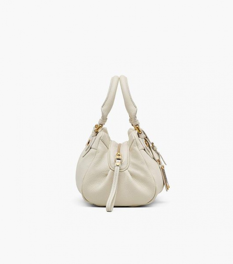 White Women's Marc Jacobs Re-Edition Baby Groovee Tote Bags | 60384VXCW