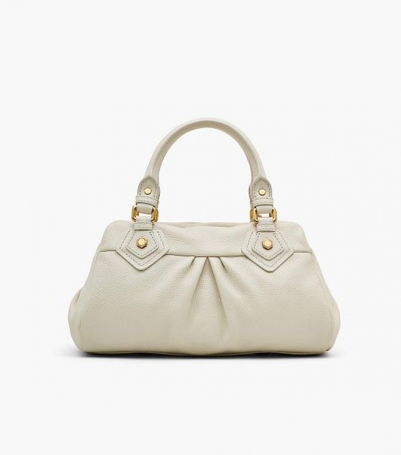 White Women's Marc Jacobs Re-Edition Baby Groovee Tote Bags | 60384VXCW