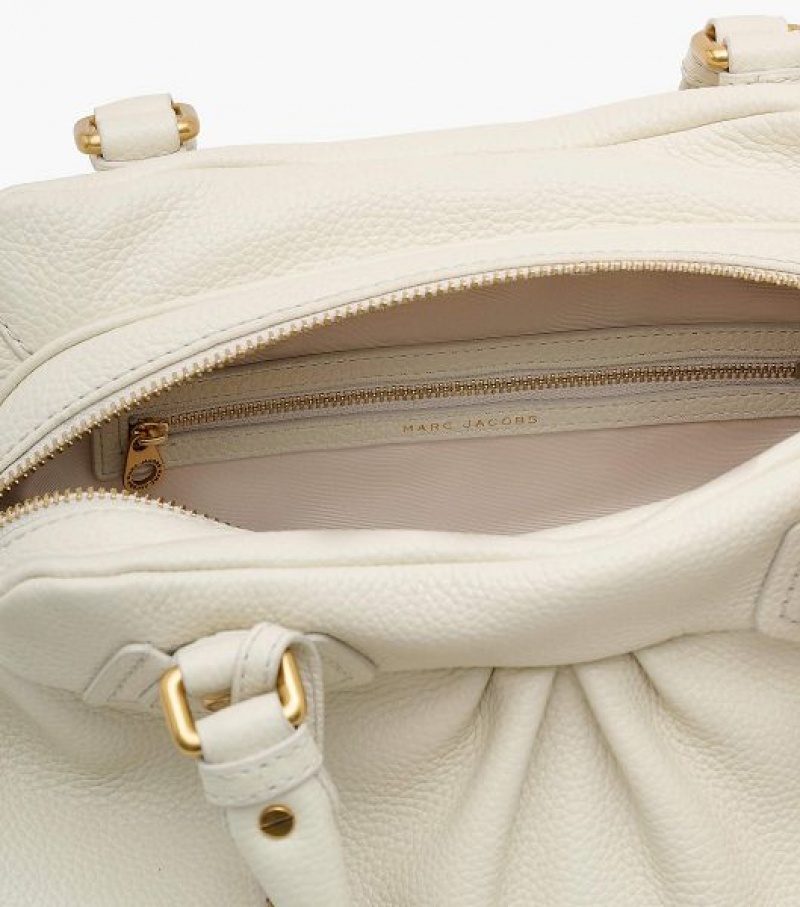 White Women's Marc Jacobs Re-Edition Baby Groovee Tote Bags | 60384VXCW