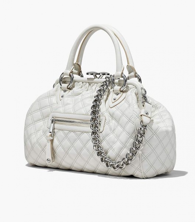 White Women's Marc Jacobs Re-Edition Quilted Leather Shoulder Bags | 59027DPHQ