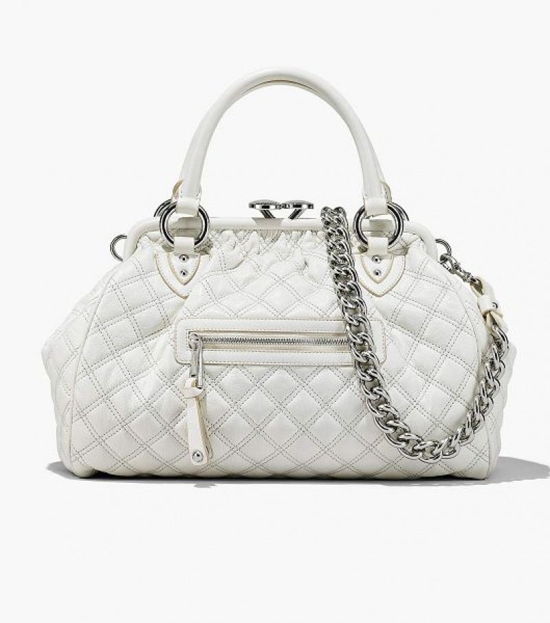 White Women\'s Marc Jacobs Re-Edition Quilted Leather Shoulder Bags | 59027DPHQ