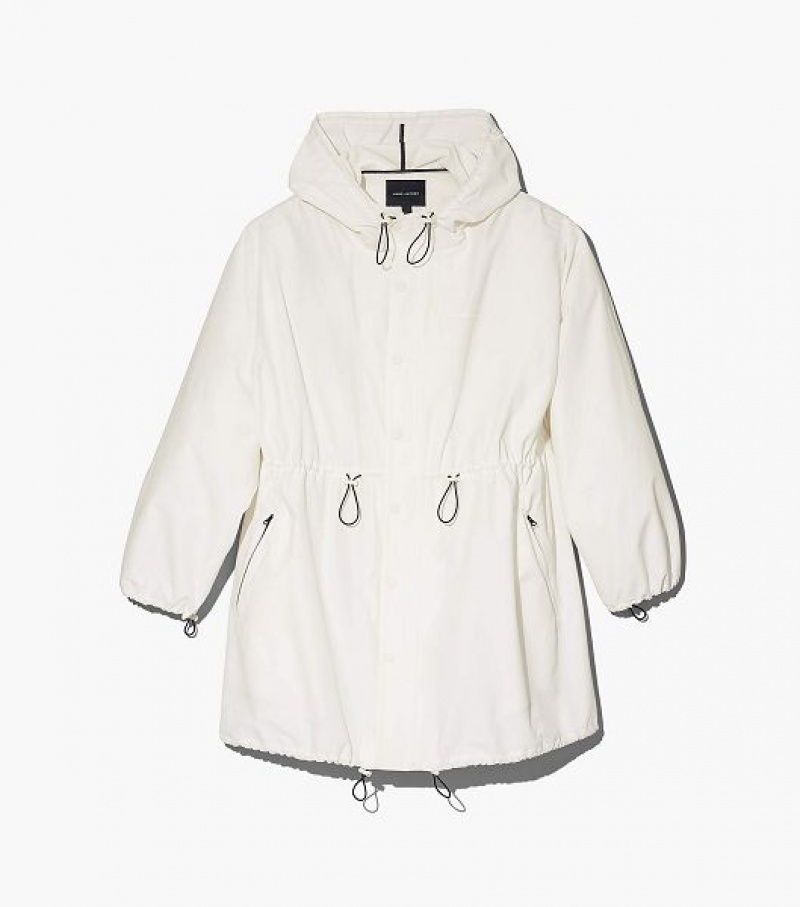 White Women\'s Marc Jacobs The Balloon Parka | 75368XDMK