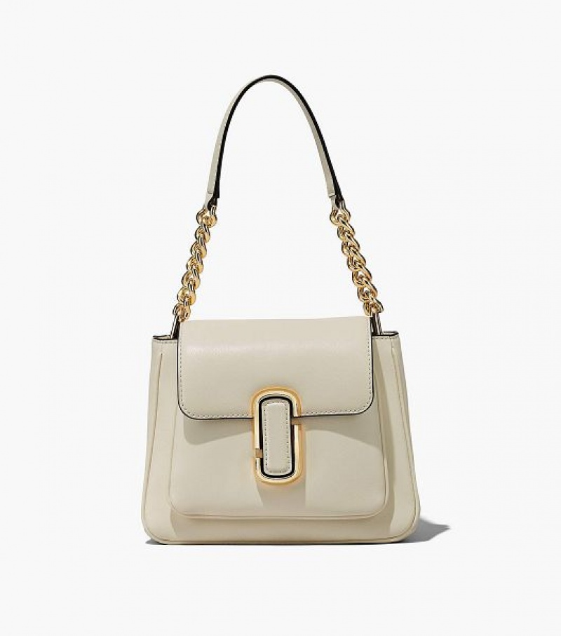 White Women's Marc Jacobs The J Marc Chain Mini Satchel Bags | 89312LNVS