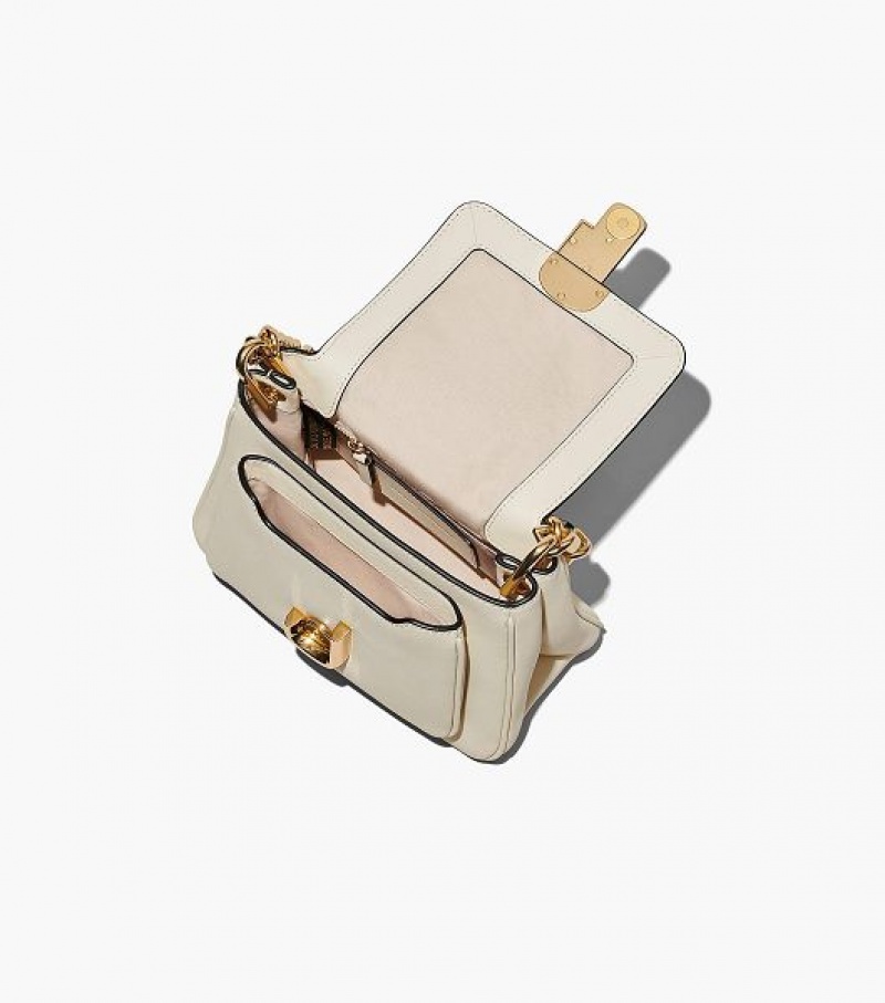 White Women's Marc Jacobs The J Marc Chain Mini Satchel Bags | 89312LNVS