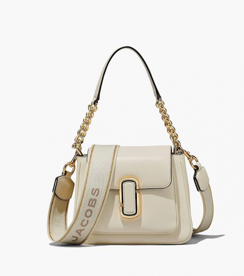 White Women\'s Marc Jacobs The J Marc Chain Mini Satchel Bags | 89312LNVS