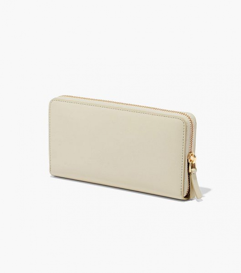 White Women's Marc Jacobs The J Marc Continental Wallets | 07954LUJD