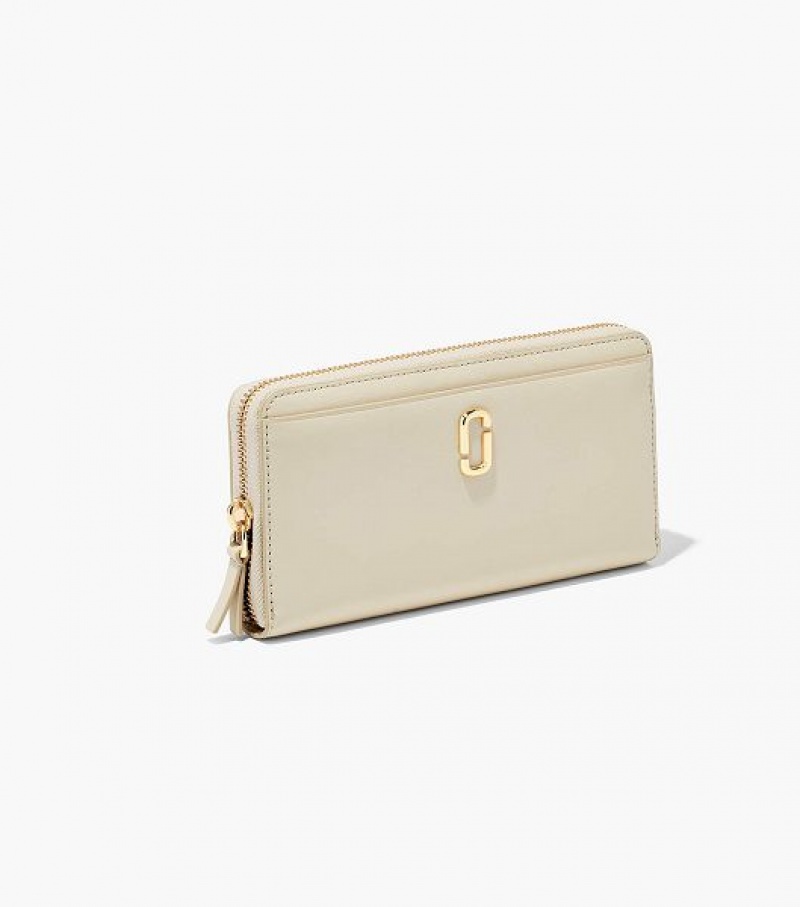 White Women's Marc Jacobs The J Marc Continental Wallets | 07954LUJD