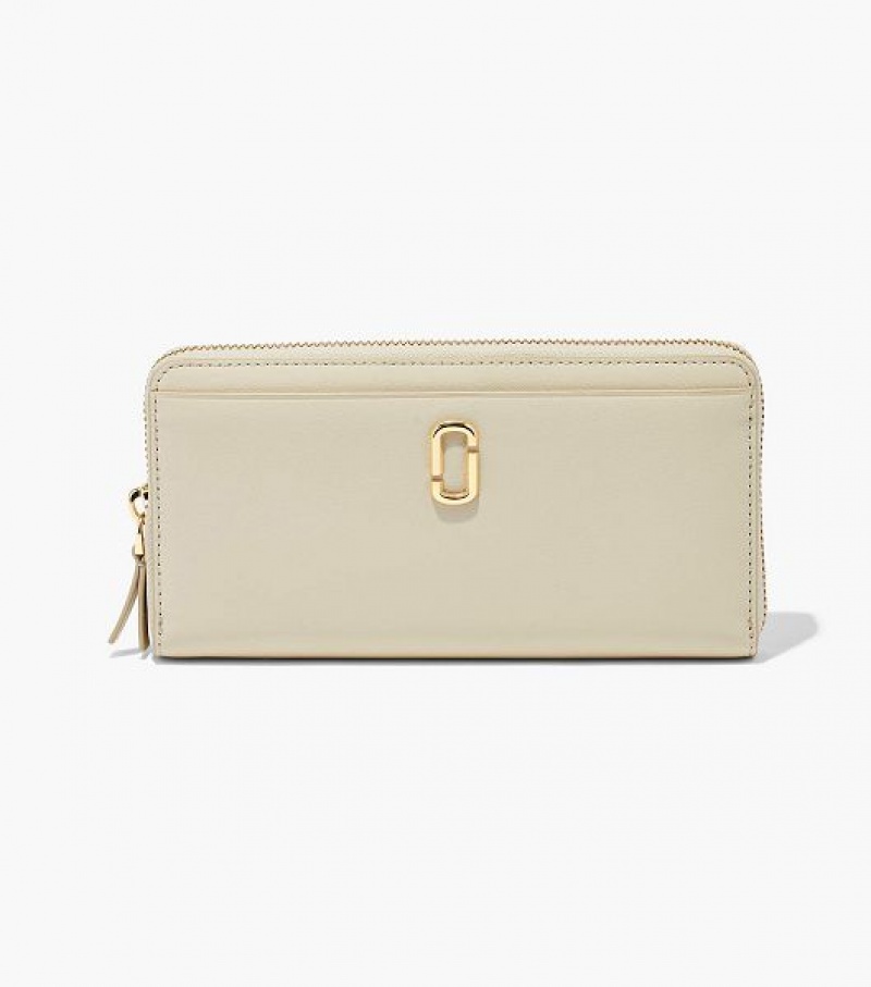 White Women\'s Marc Jacobs The J Marc Continental Wallets | 07954LUJD