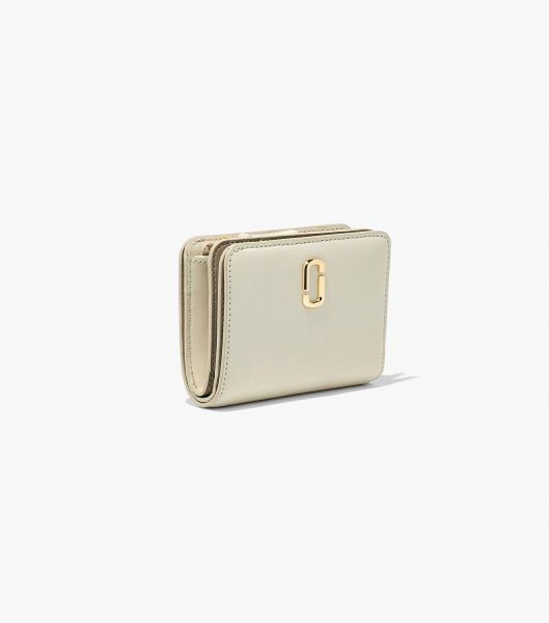 White Women's Marc Jacobs The J Marc Mini Compact Wallets | 62347WYGQ