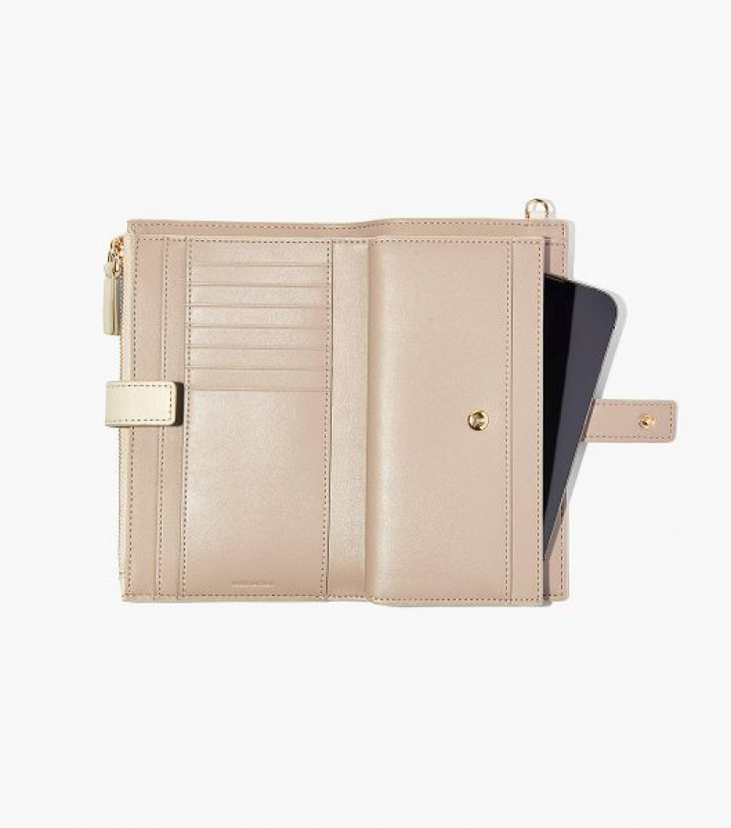 White Women's Marc Jacobs The J Marc Phone Wristlet Wallets | 35489YQDE