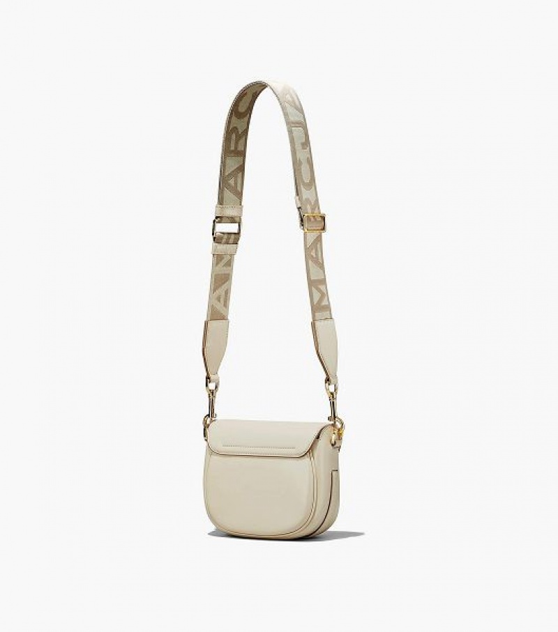 White Women's Marc Jacobs The J Marc Small Saddle Bags | 74851IPSQ