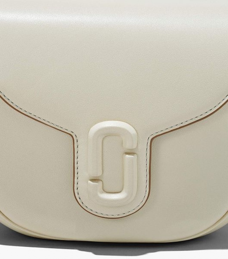 White Women's Marc Jacobs The J Marc Small Saddle Bags | 74851IPSQ