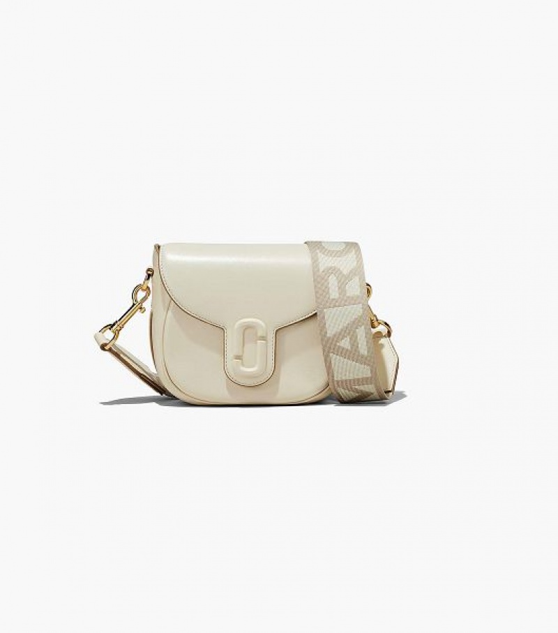 White Women\'s Marc Jacobs The J Marc Small Saddle Bags | 74851IPSQ