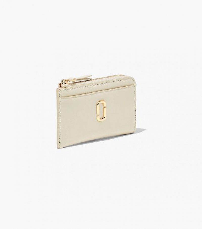 White Women's Marc Jacobs The J Marc Top Zip Multi Wallets | 16409MPVI