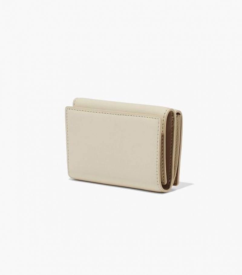 White Women's Marc Jacobs The J Marc Trifold Wallets | 42806TZHI