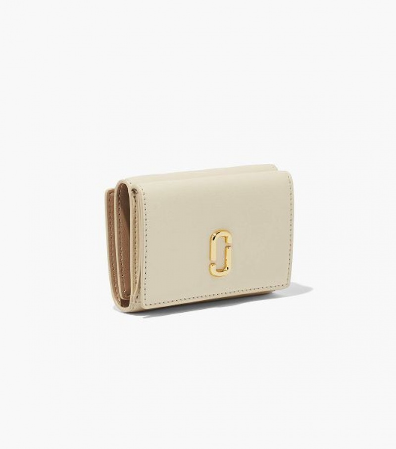 White Women's Marc Jacobs The J Marc Trifold Wallets | 42806TZHI