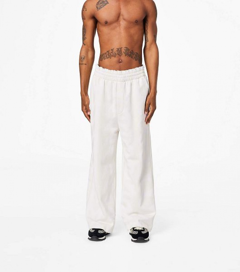 White Women's Marc Jacobs The Monogram Oversized Sweats Pants | 28035EMLW