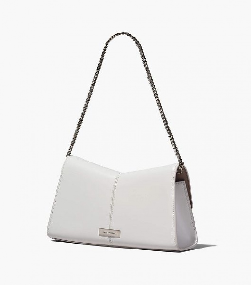 White Women's Marc Jacobs The St. Marc Convertible Clutch Bags | 47625DIUW