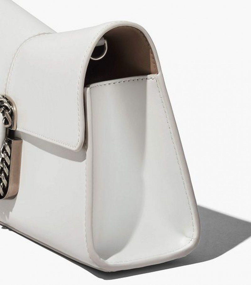 White Women's Marc Jacobs The St. Marc Convertible Clutch Bags | 47625DIUW