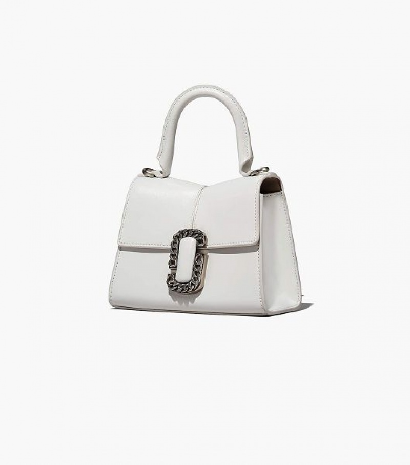 White Women's Marc Jacobs The St. Marc Mini Top Handbag | 85072UBJX