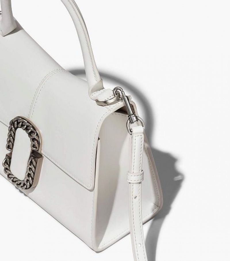 White Women's Marc Jacobs The St. Marc Top Handbag | 34918MCUK