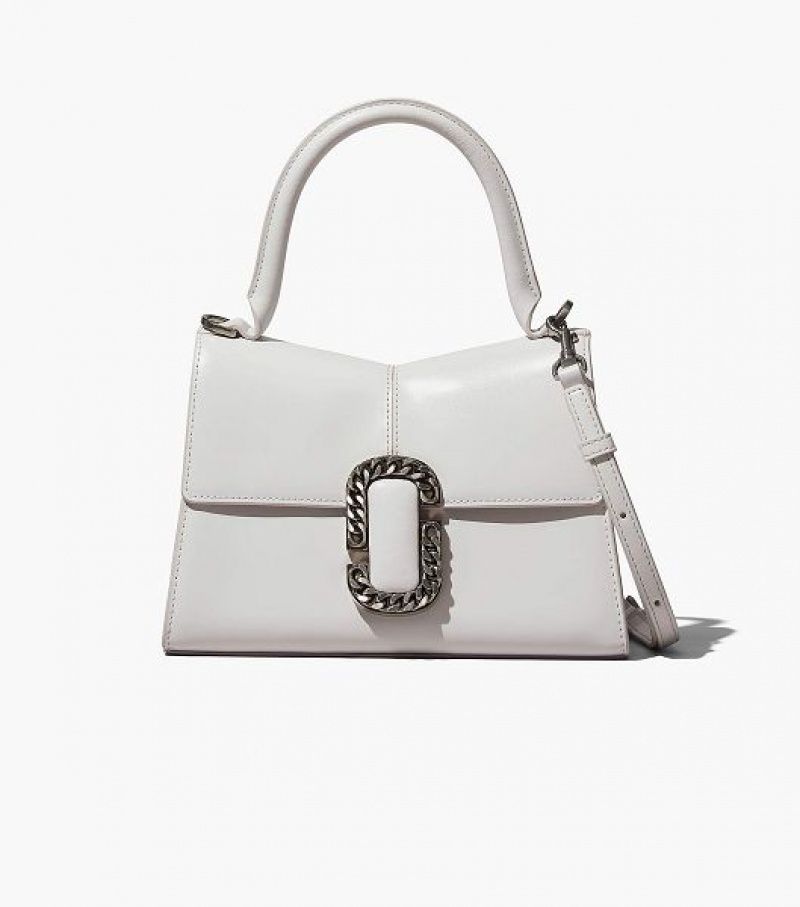 White Women\'s Marc Jacobs The St. Marc Top Handbag | 34918MCUK