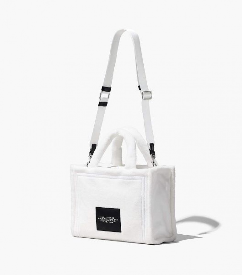 White Women's Marc Jacobs The Terry Medium Tote Bags | 47508BXCU