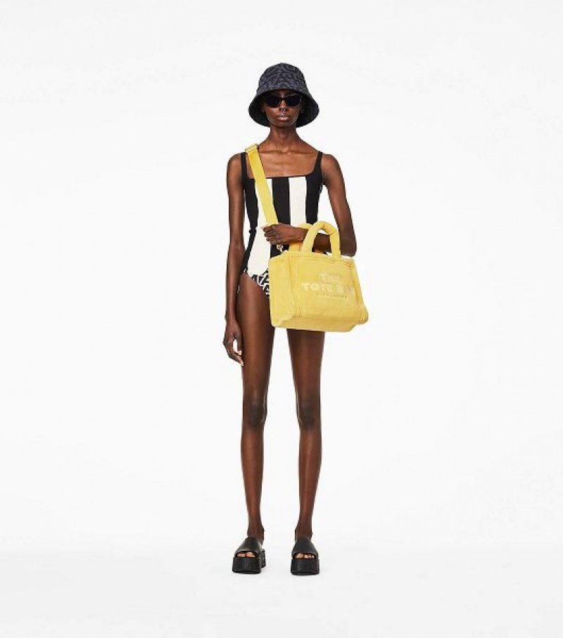 Yellow Women's Marc Jacobs The Terry Medium Tote Bags | 58139MJNU