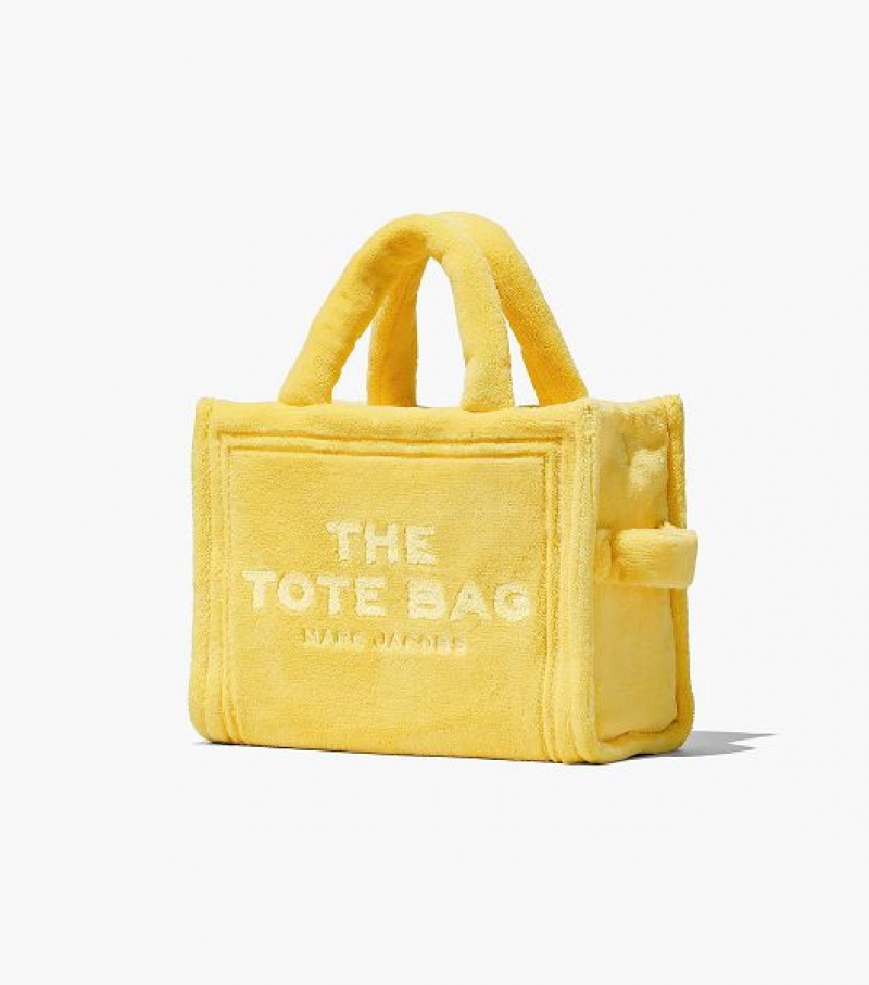 Yellow Women's Marc Jacobs The Terry Medium Tote Bags | 58139MJNU