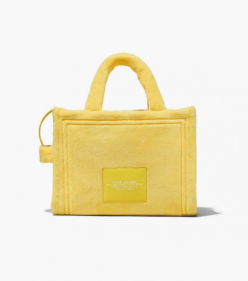 Yellow Women's Marc Jacobs The Terry Medium Tote Bags | 58139MJNU